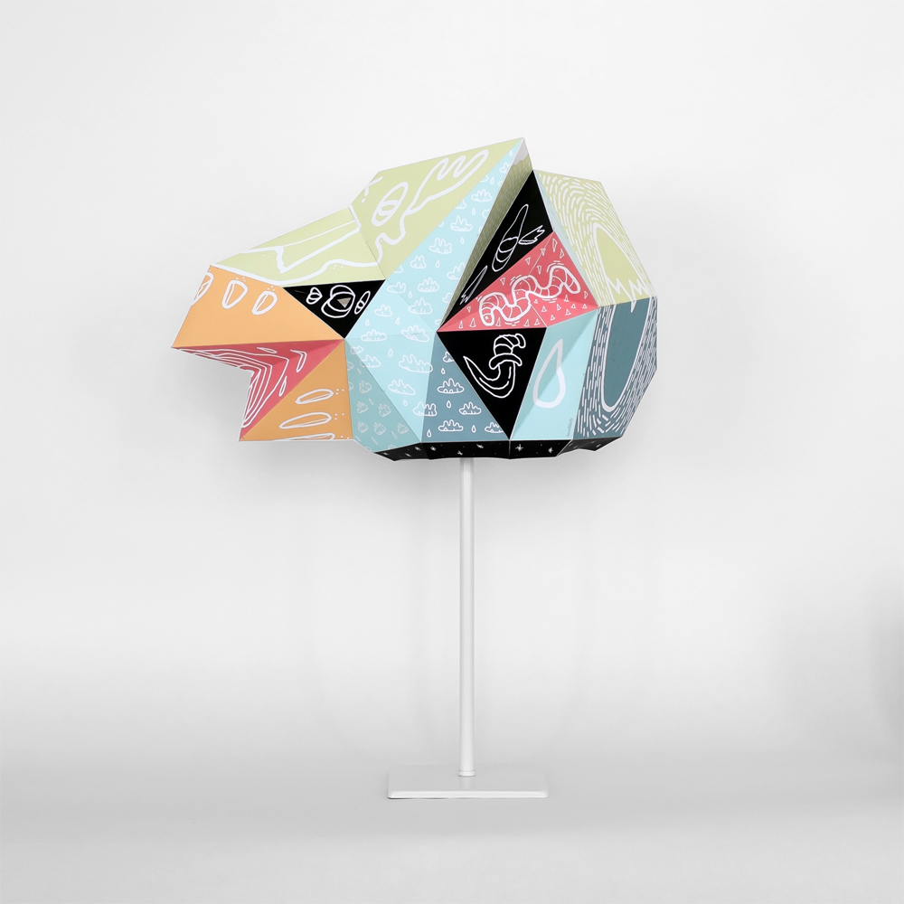 limited edition lampshade Lamp paper fold DIY mostlikely boicut vienna