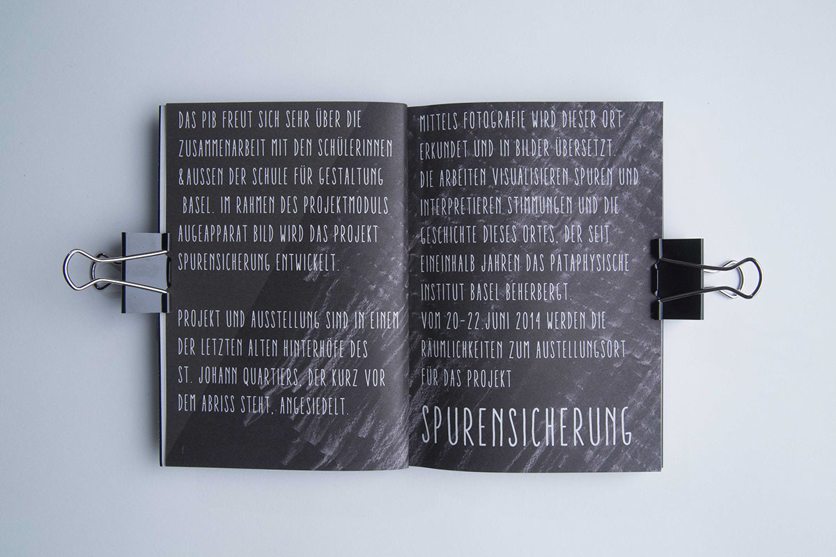 catalog Exhibition  fotografie katalog buch book design Layout typografie Basel pataphysik a5