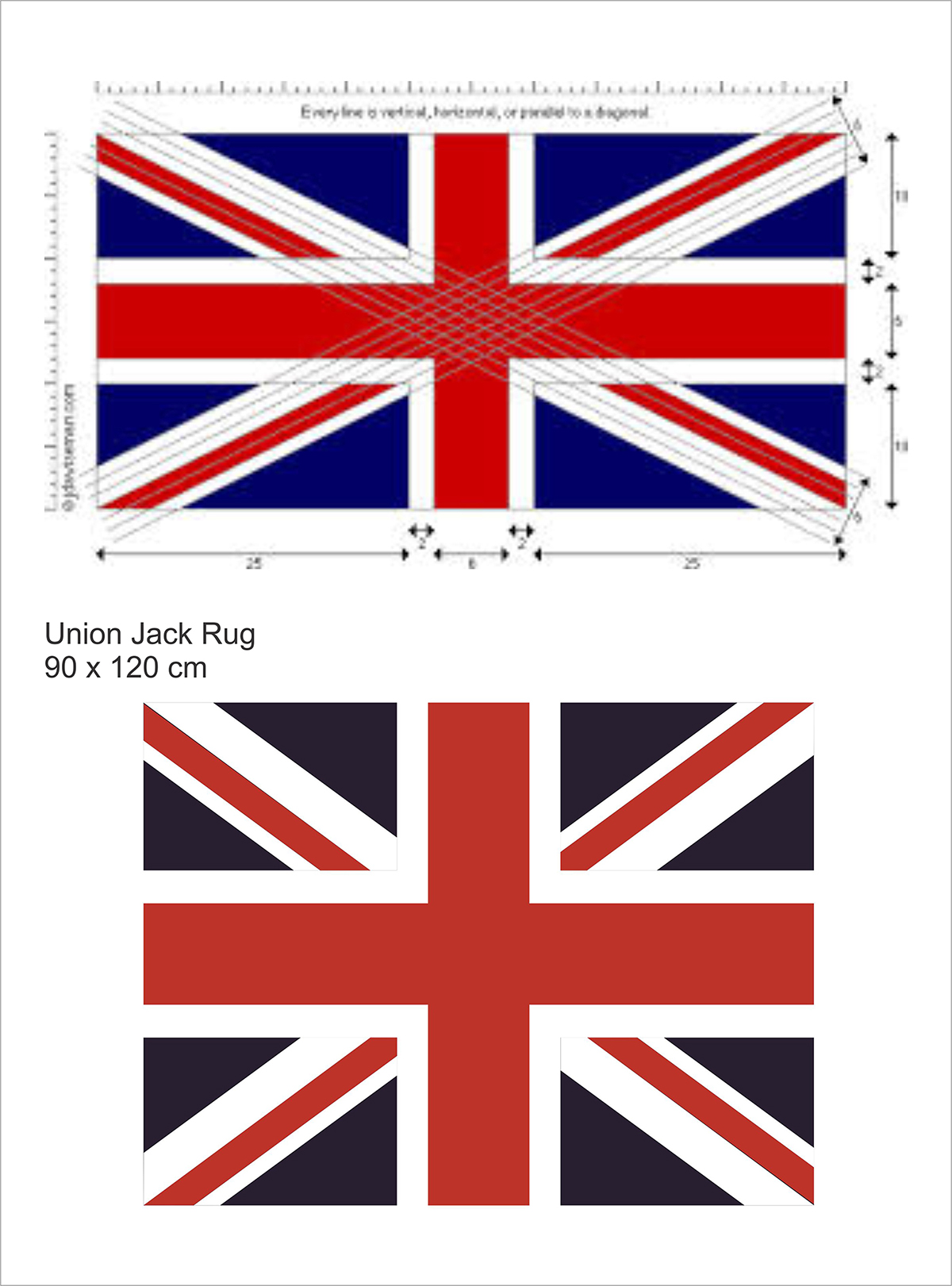 union jack flag concept to store sketch Rug