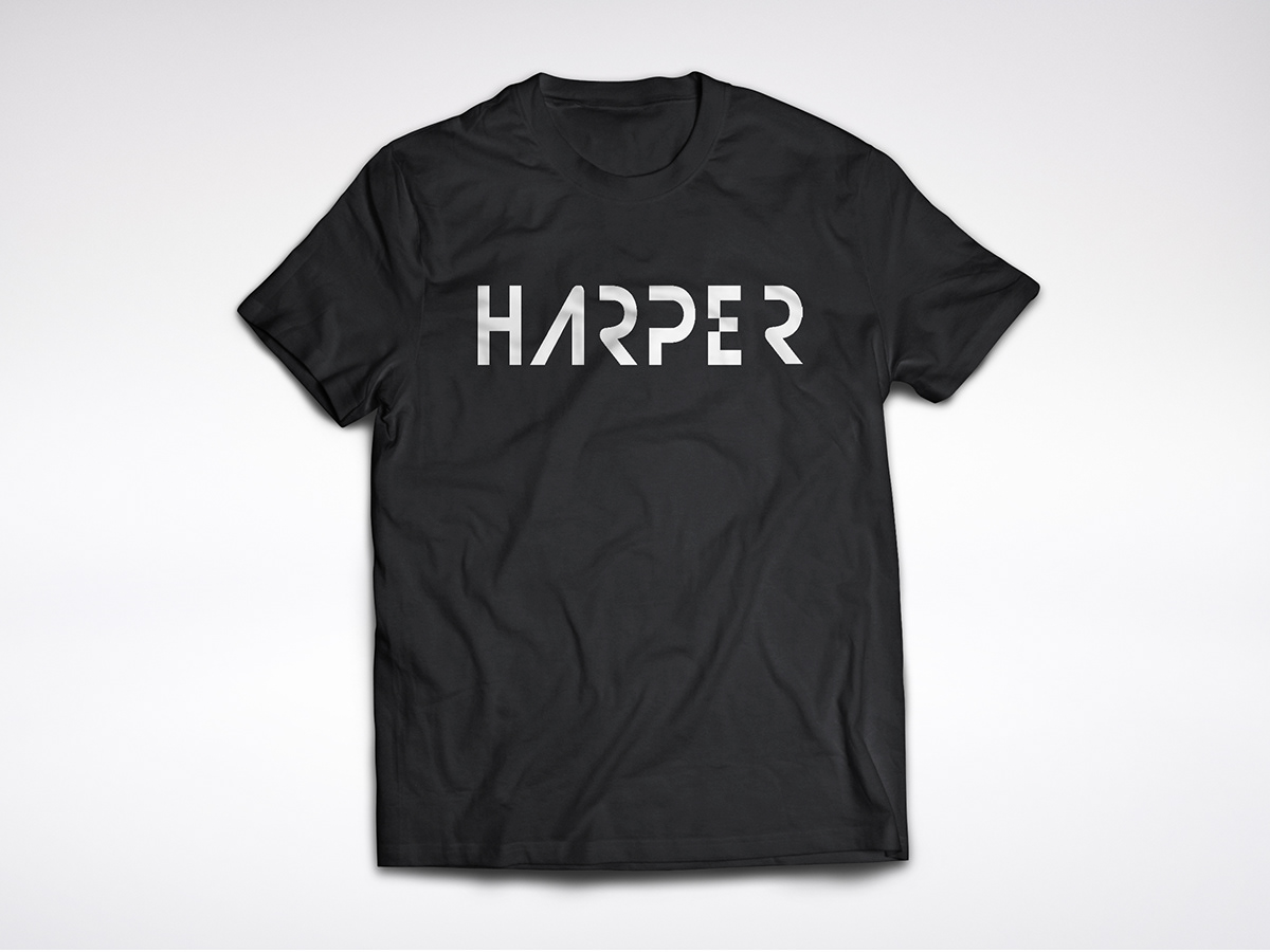 harper logo design musician