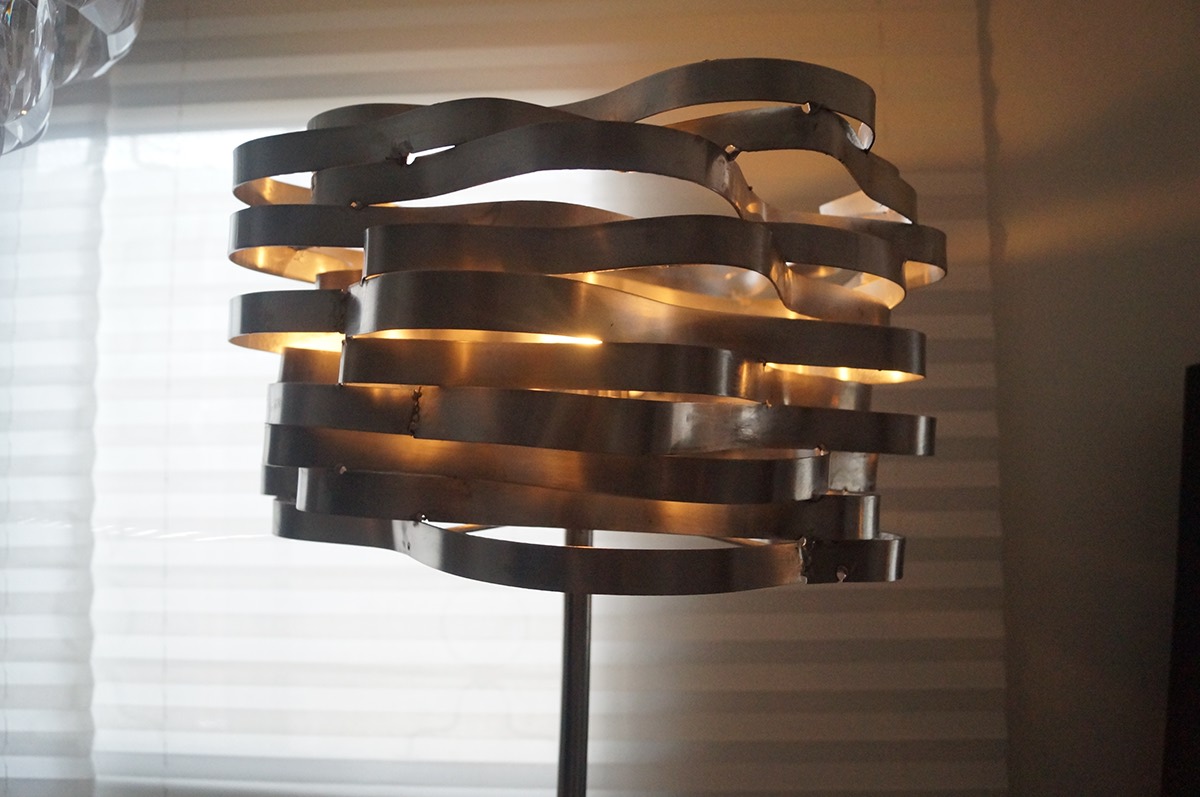 design Lamp steel futurist