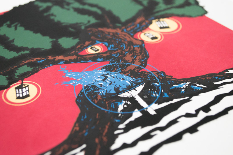 Screenprinting screen print Tree  fable Stories #madethis 