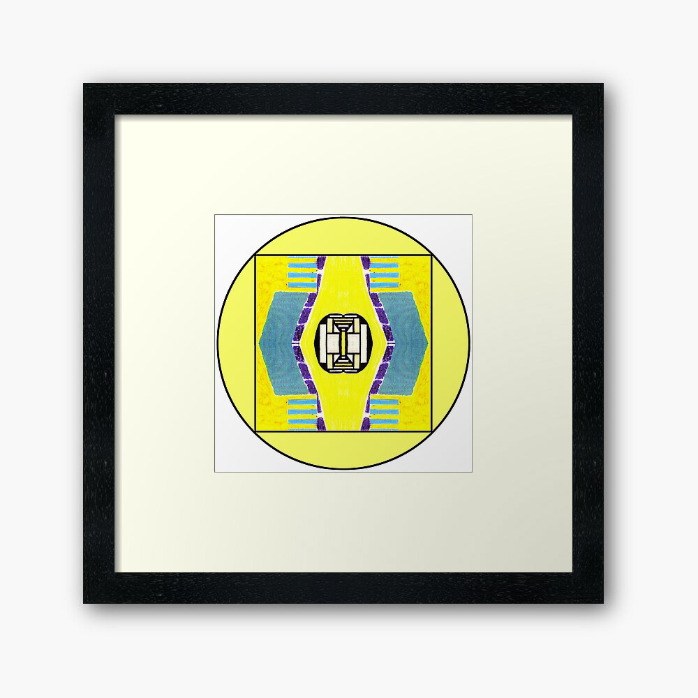yellow geometric pattern abstract print dessin numérique  graphic dessin graphisme modern