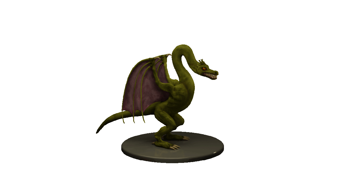 3D model animated Character Digital Art  environment Game Art heroes 3 HoMM3 might&magic wyvern