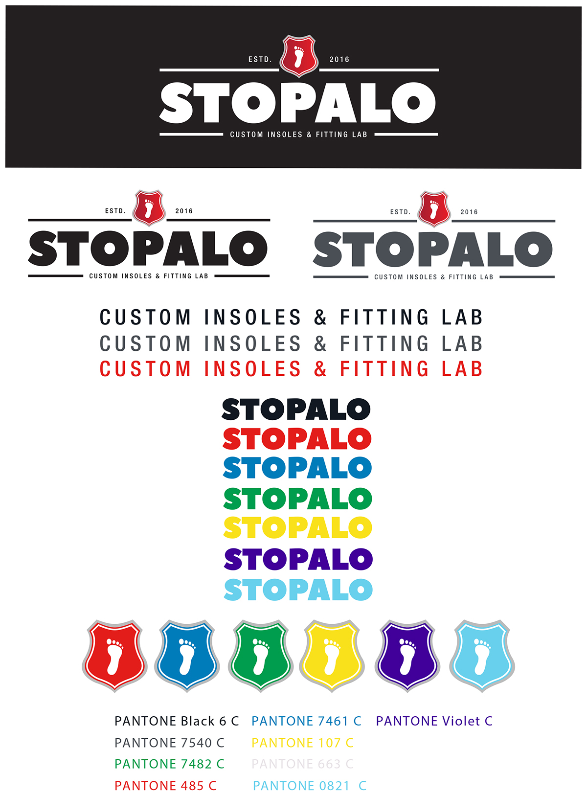 STOPALO footwear Footbalance flayers Logo Design