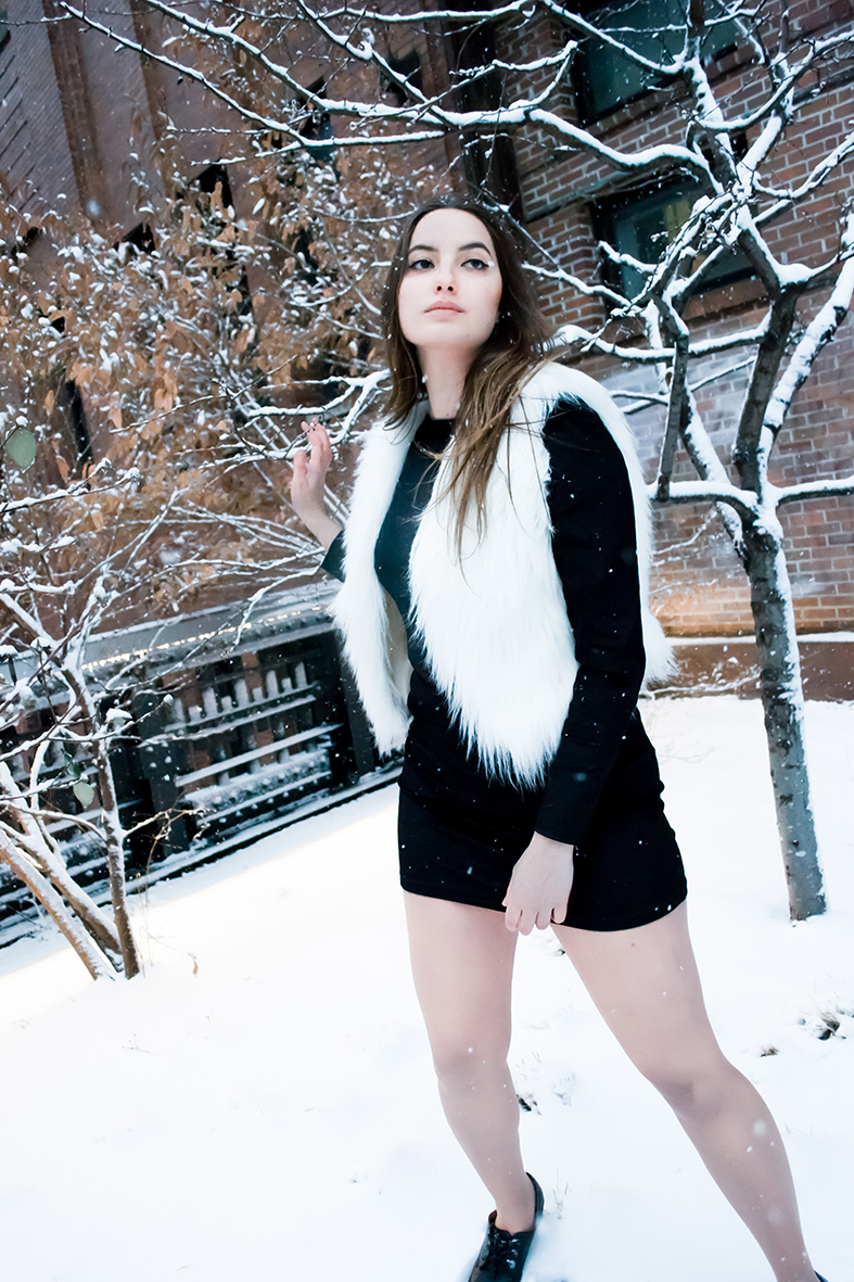 fashion editorial fashion photography parsons winter New York snow