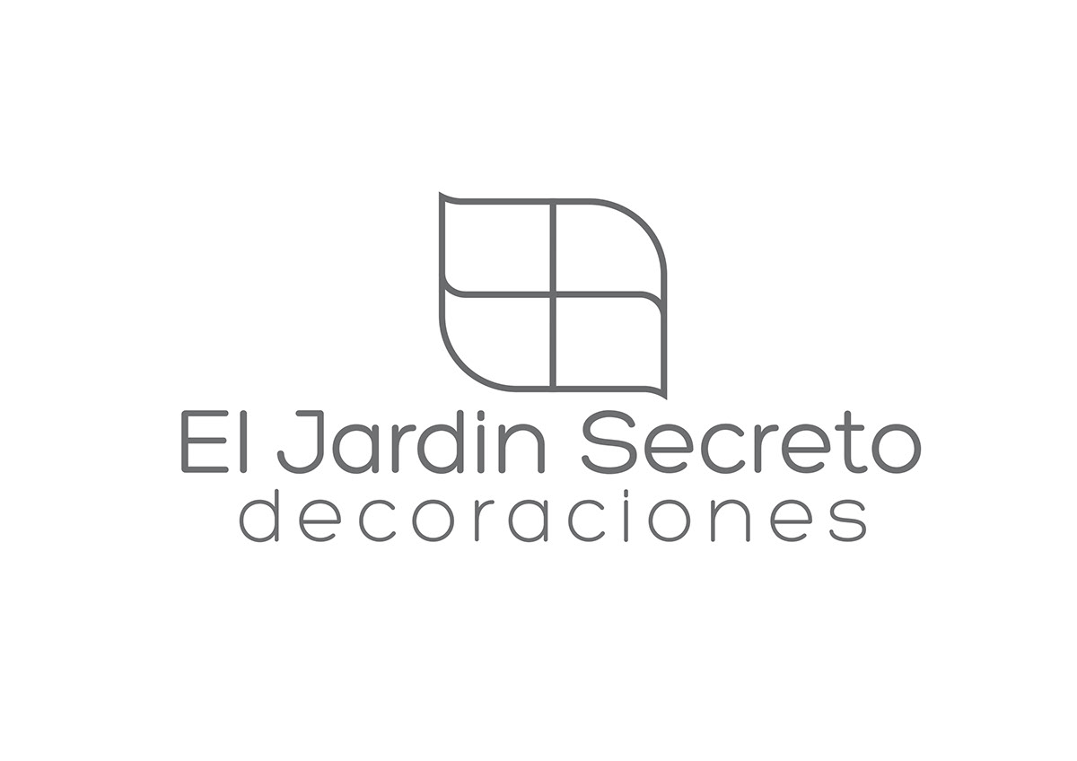branding  brand logo decoration Interior jardin secreto garden color pattern