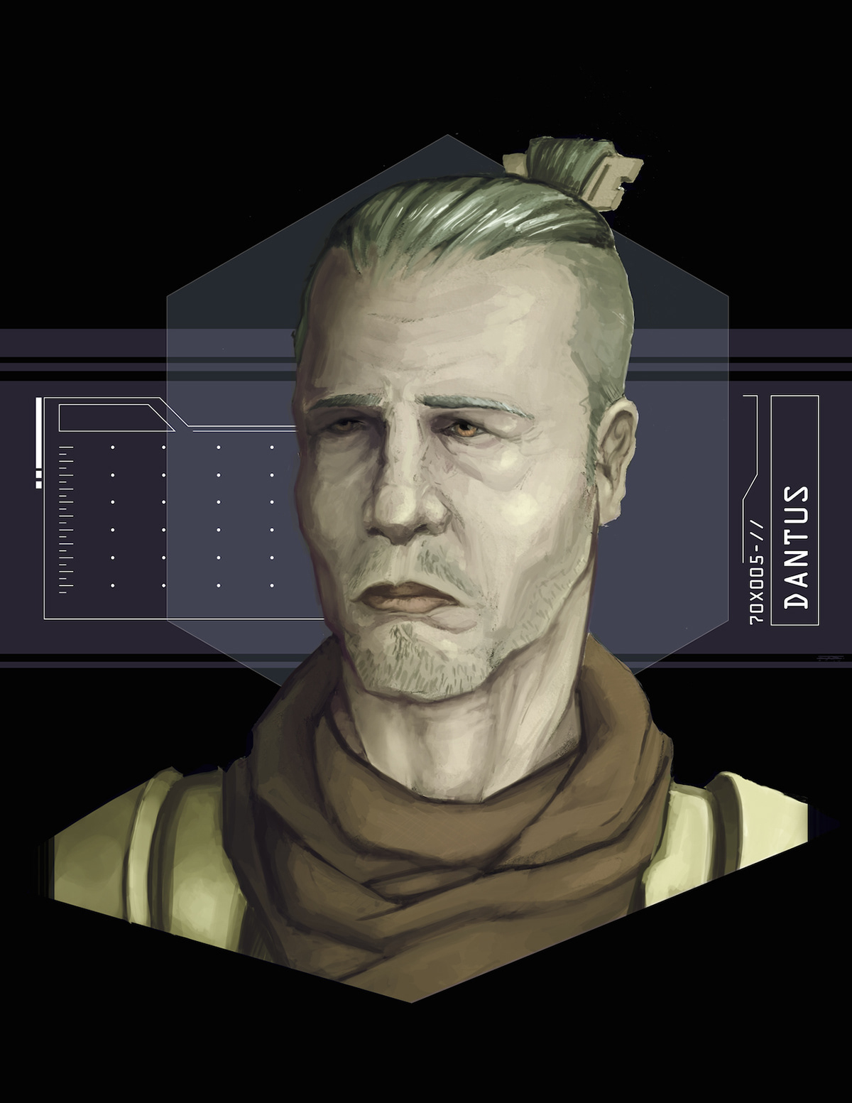 Character concept design sci-fi future portrait