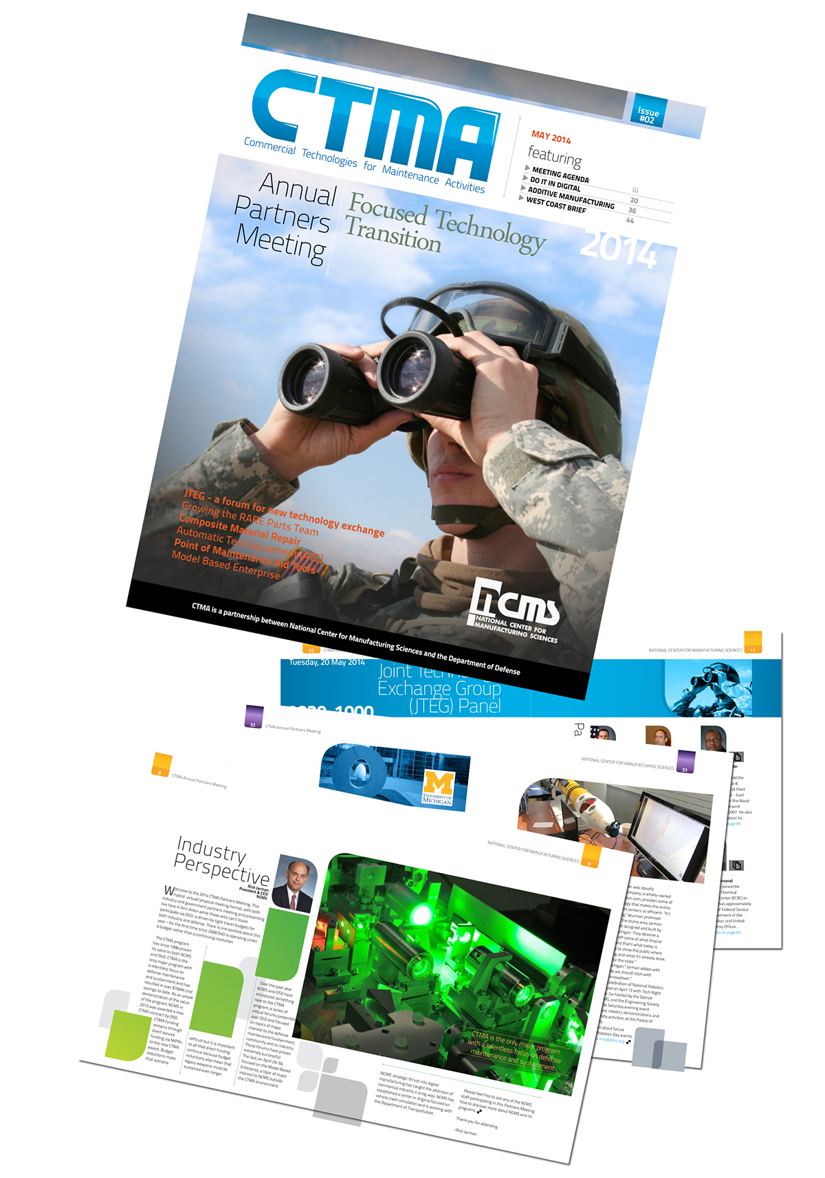 Interactive program print and digital agenda magazine