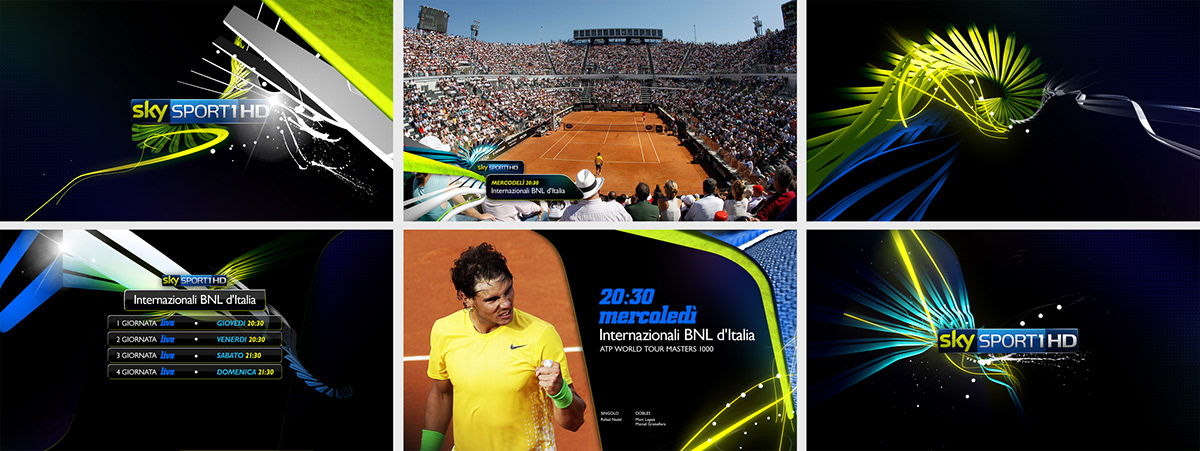 tennis  tv  channel  branding  design storyboard  sports Dynamic