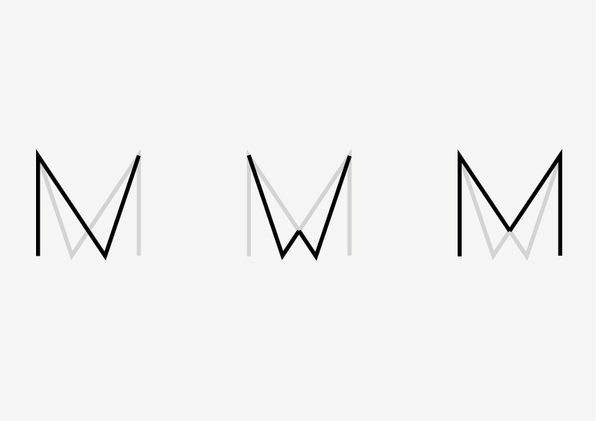 architect Minimalism geometric black White Web Responsive logo graphism modern pro clean simple