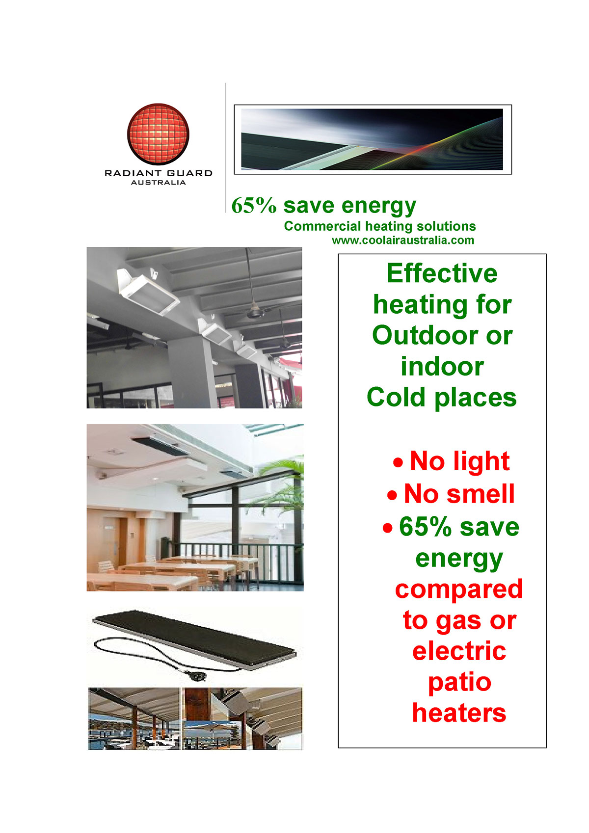 outdoor heating radiant heating save energy heating patio heaters