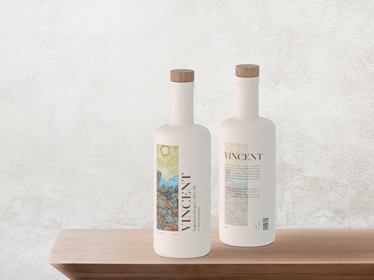 package design  Olive Oil luxurious packaging