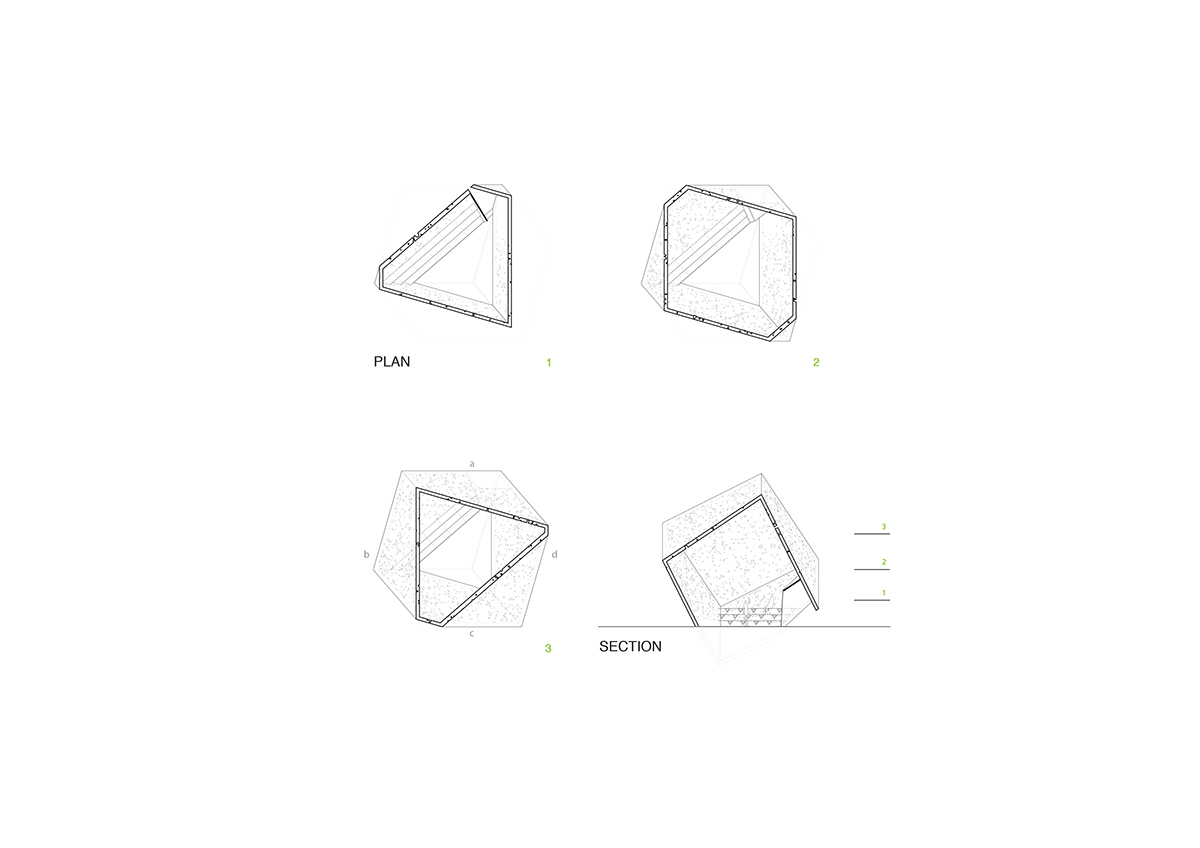 pavilion cube Fresh Air tx-active concrete Competition