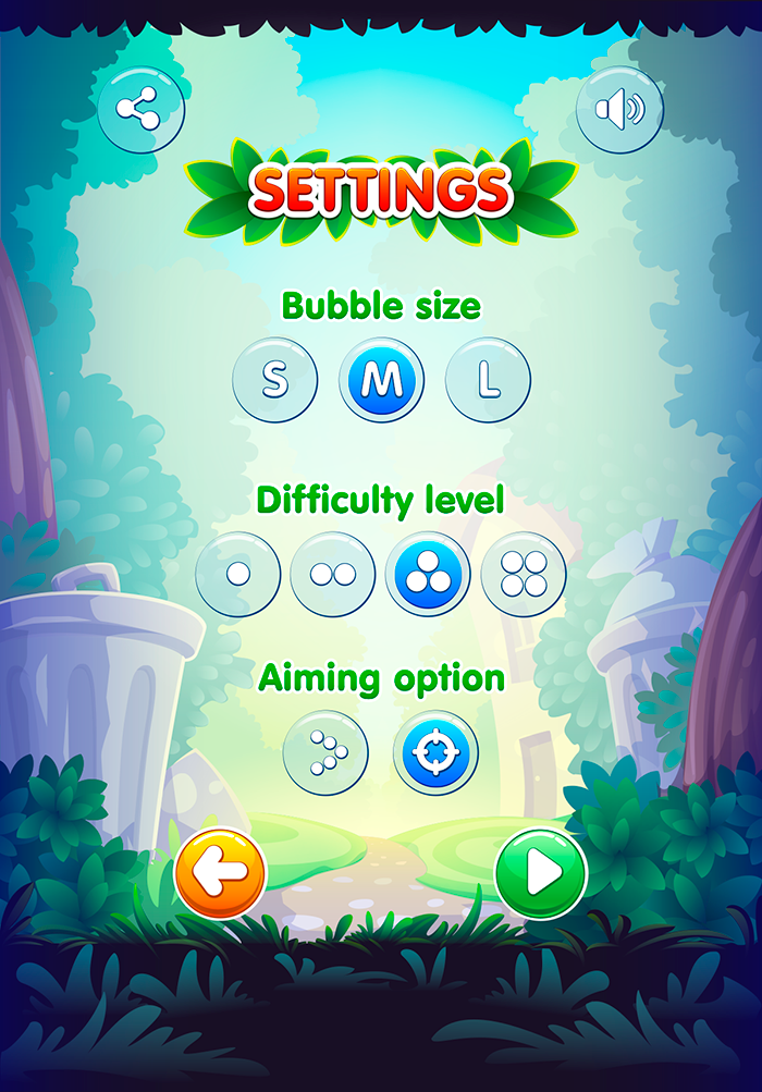 bubble shooter mobile game UI ux Game Art game design  vector illustrations adobe illustrator Character