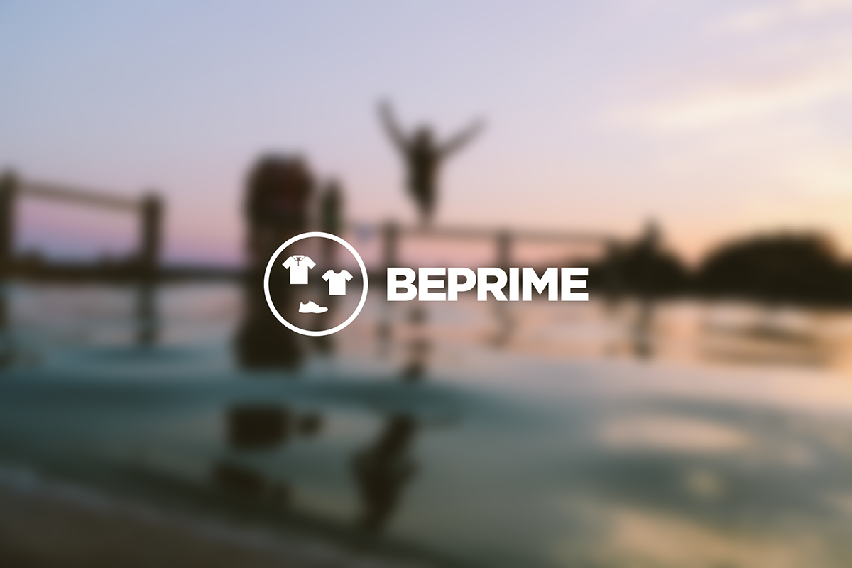 Beprime logo identity update Business Cards stationary design Multimedia  webshop creative