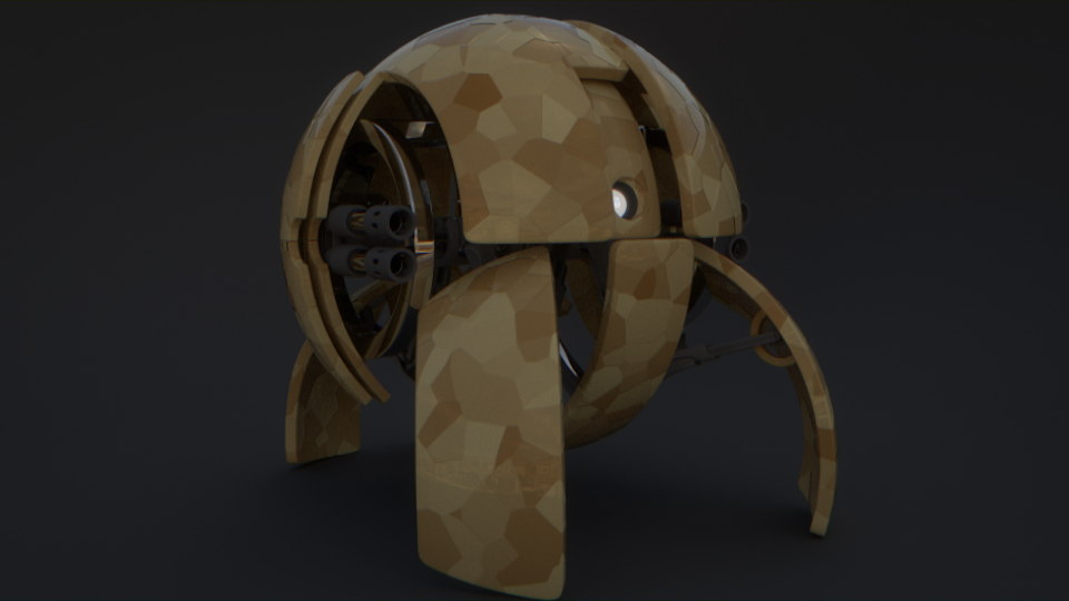 robot concept sphere spherical blender 3D Custom design
