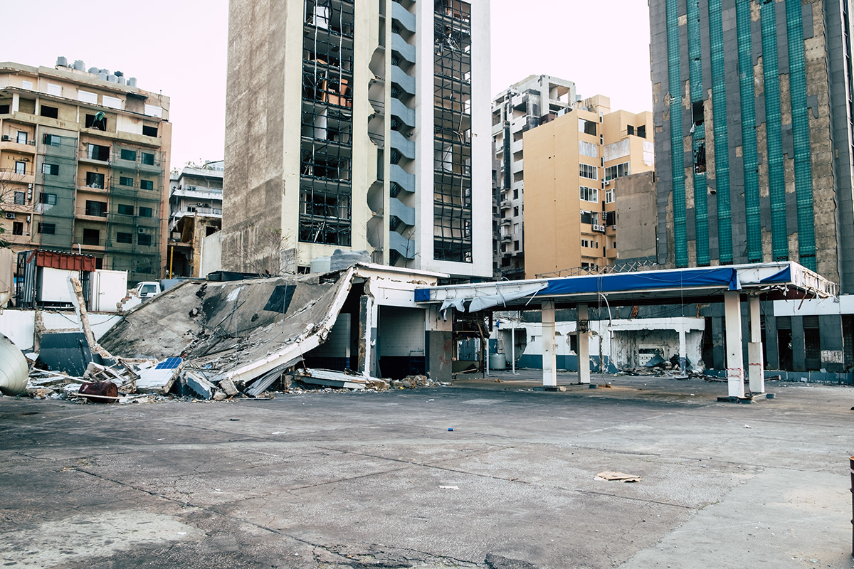 Arab Beirut city explosion lebanon Urban War