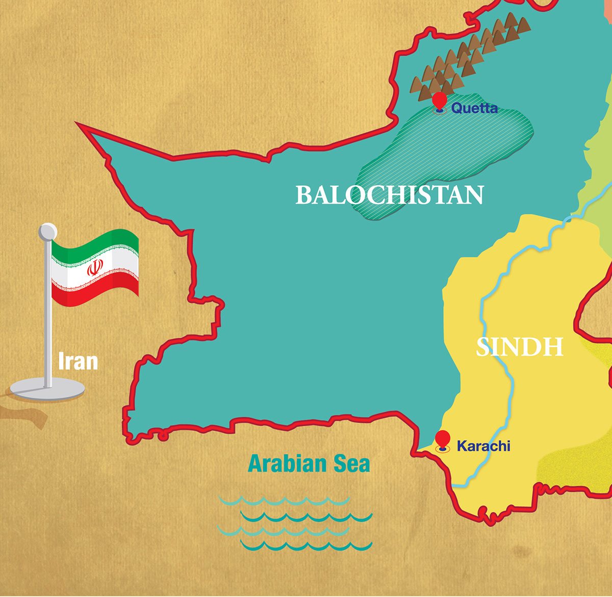 cartography map Pakistan karachi cap Citizens Archive AYESHA pantone Behance