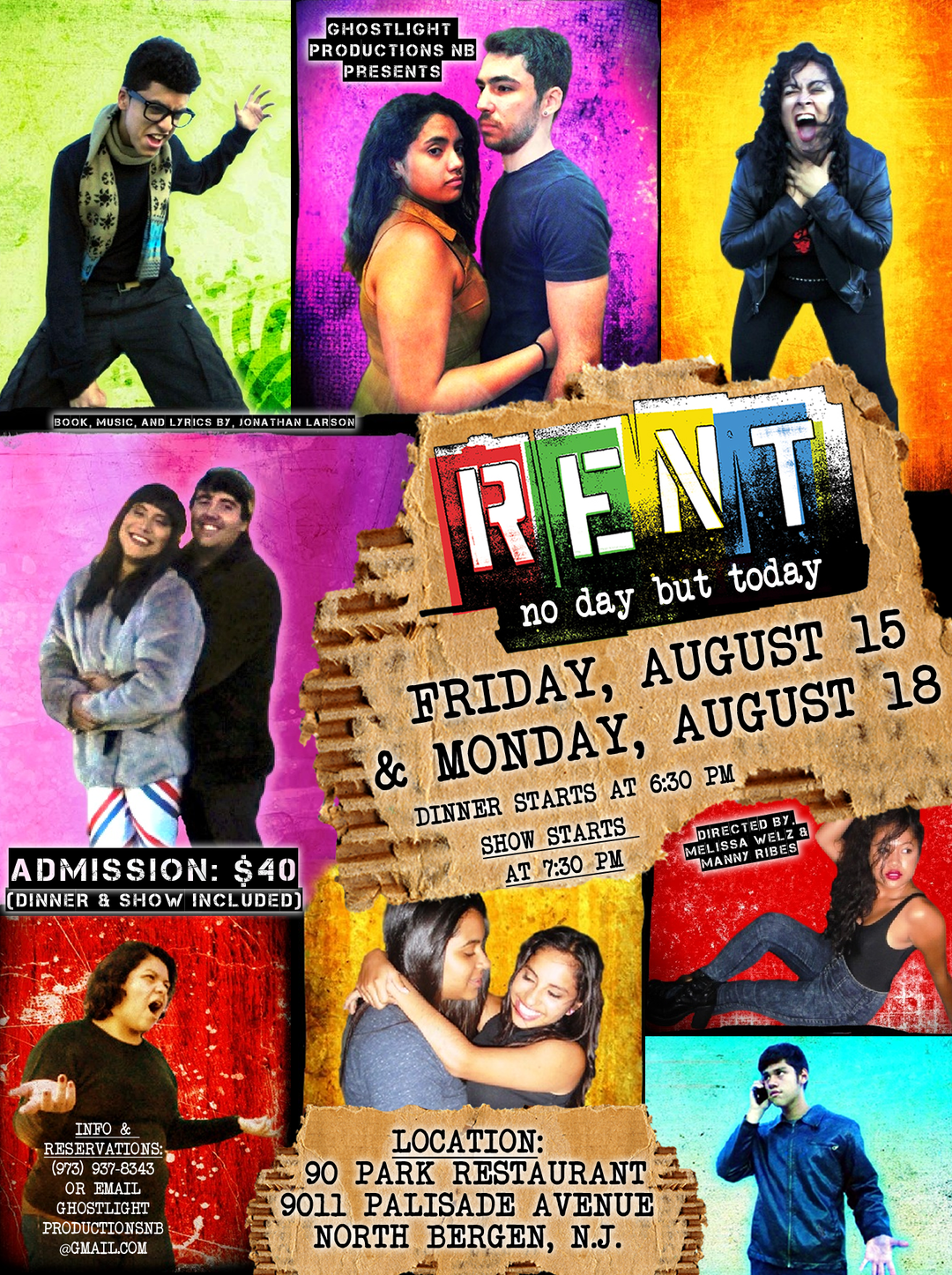 rent musical musical theatre musicals Poster Design
