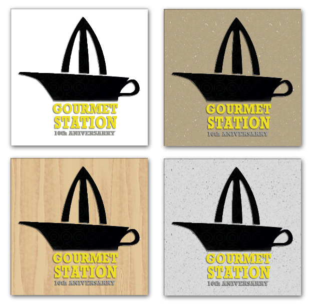 J.Patrick J.Patrick Studio Gourmet Station Catering Servive identity staitonary ford artist salvador castillo logo food and beverage