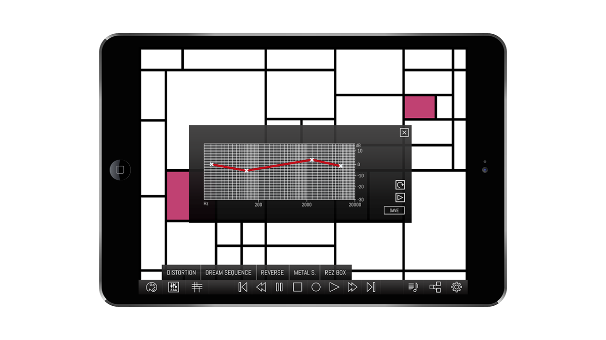 Projecto app sound mondrian art atelier tablet sons musica design interfaces