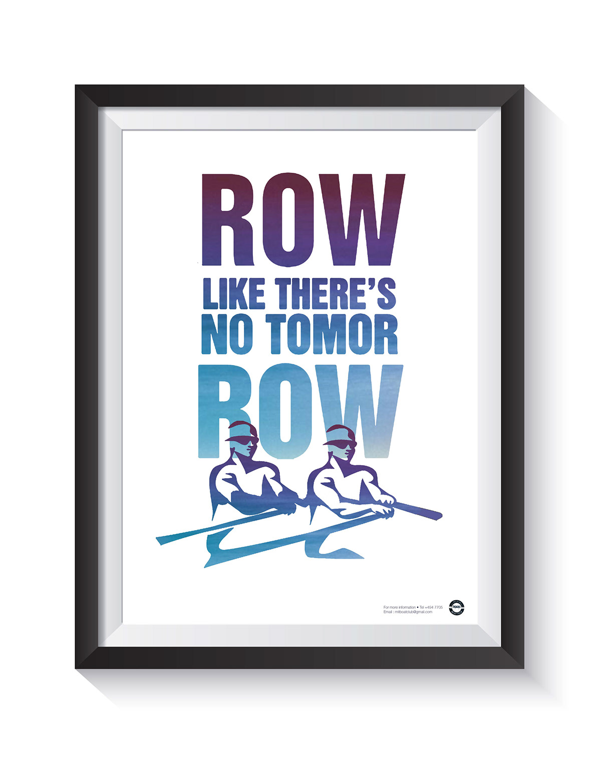rowing poster design