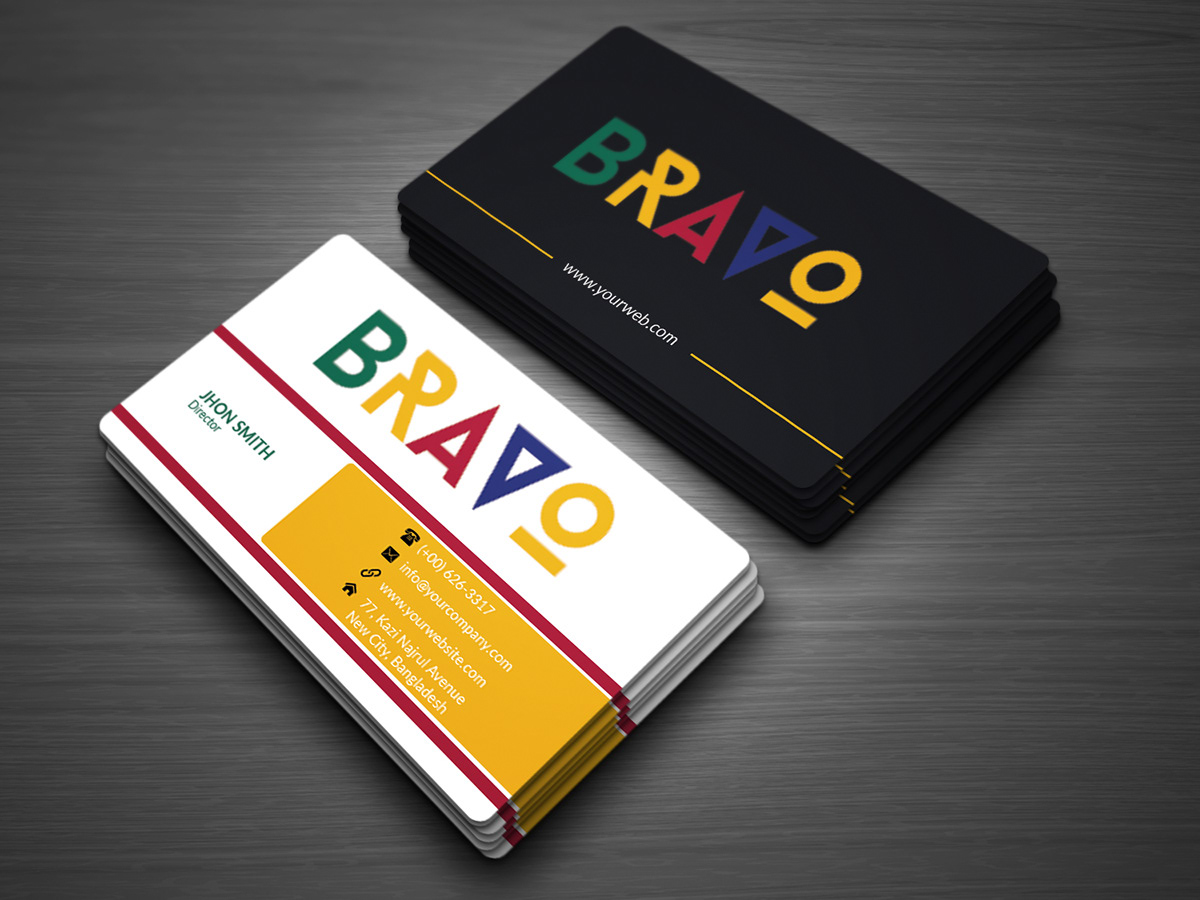 Business Card Design Freelancer Com Won On Behance