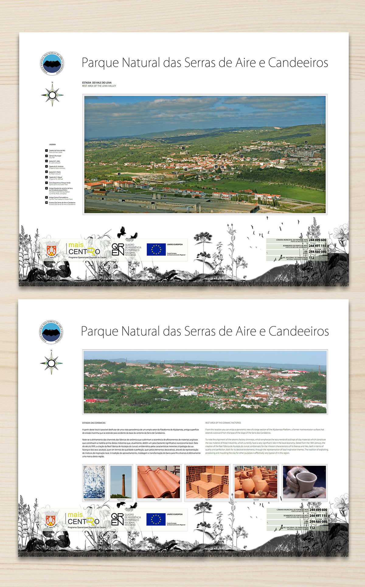 graphic natural park turism sightseeing panels printed poster Guide