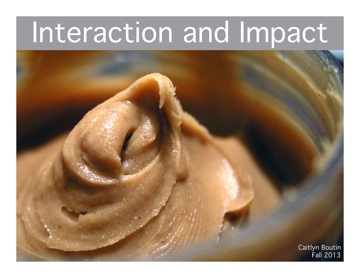 Adobe Portfolio peanut butter interaction impact