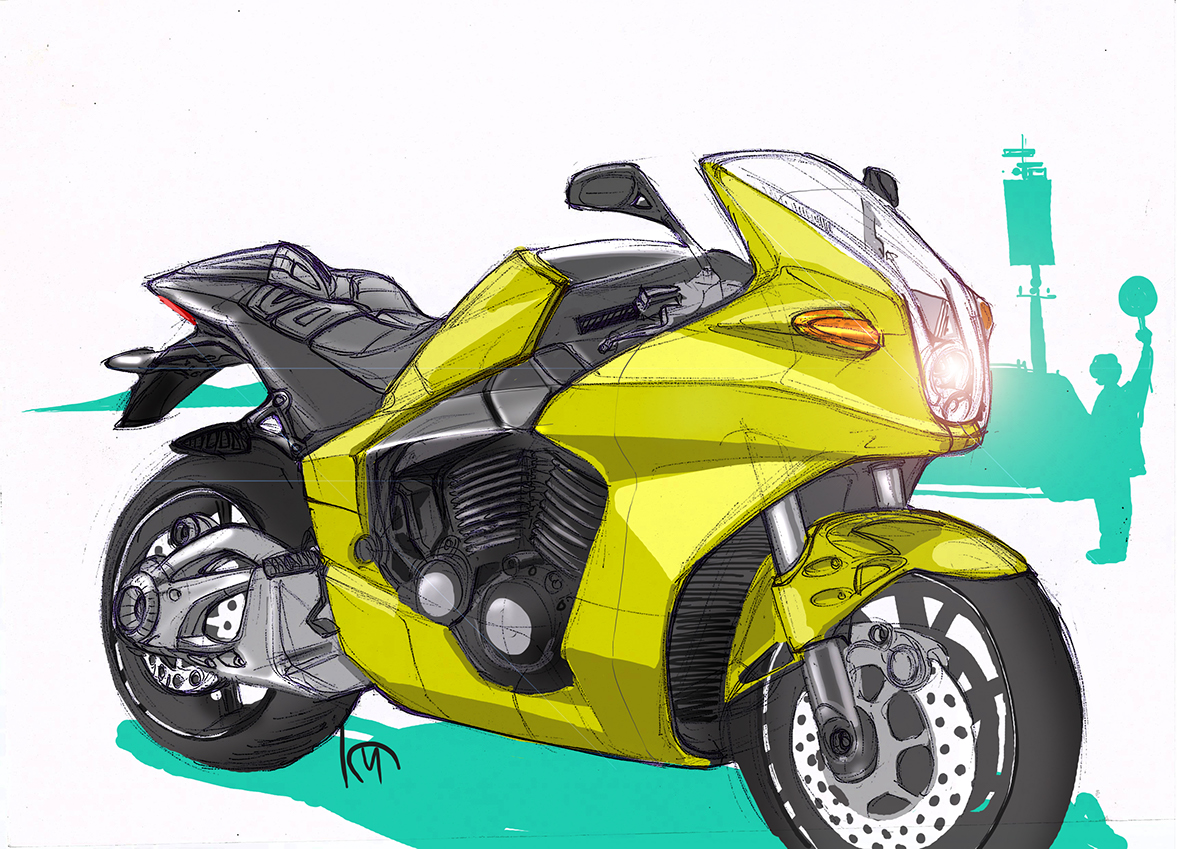 Concept Sketches design renders motorcycles transportation sketching
