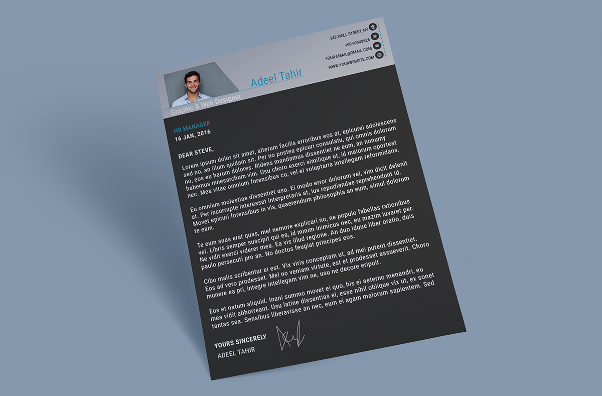 resume and cover letter on behance