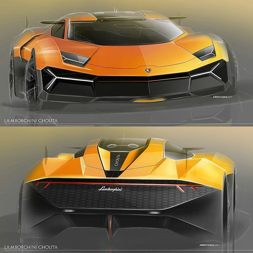 lambochallenge lamborghini concept car car design pro challenge contest design battle sketching Render Project