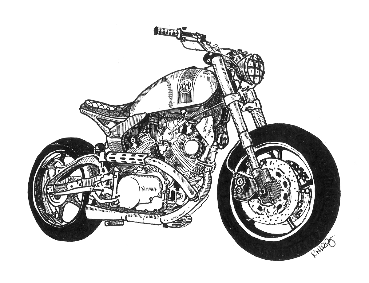 motorcycle Richmond Custom design ink