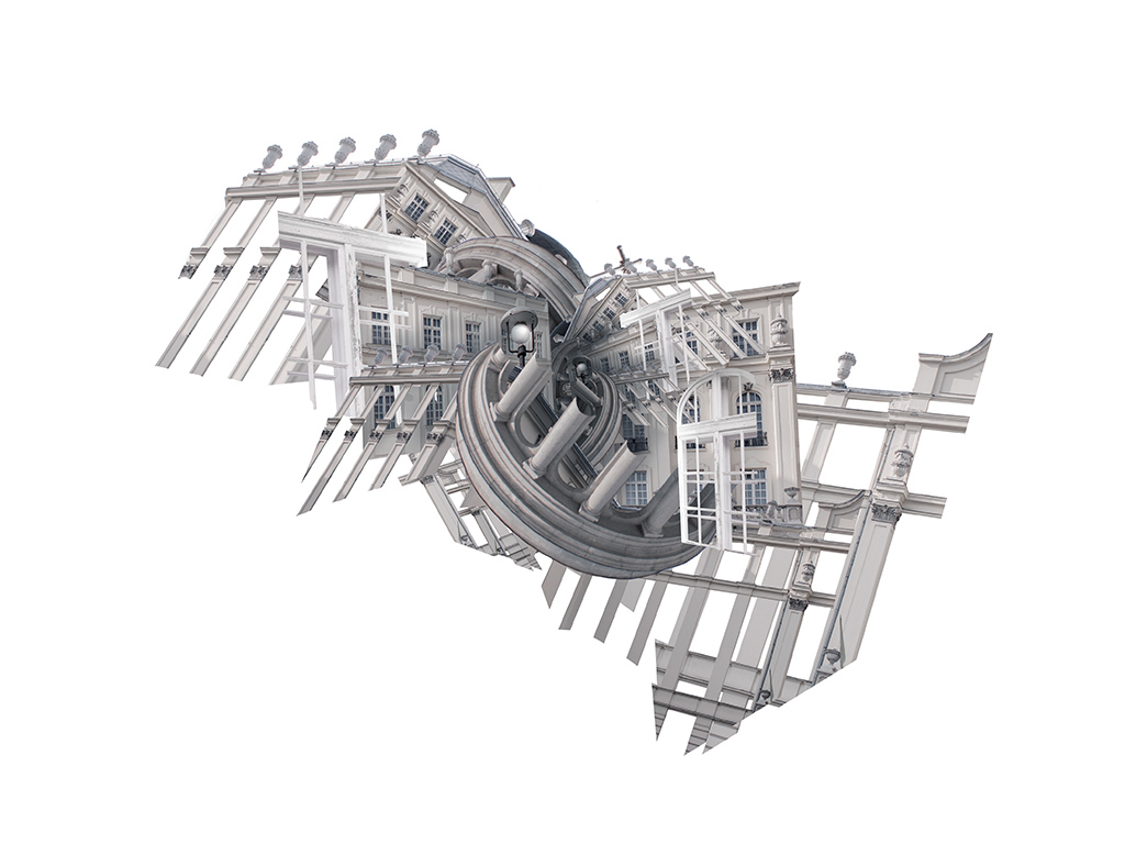 gravital collapse theory of relativity budapest digital manipulation Diorama 3D gravitonational collapse mome