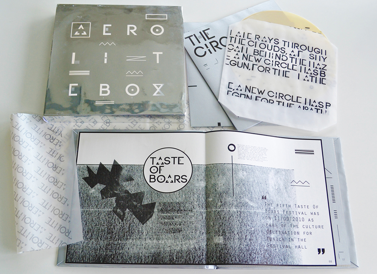 Music Packaging music graphics  typography geometric Artisit box set special edition