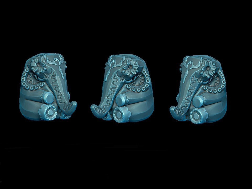Zbrush 3D model 3d jewelry 3d design animal 3d model Digital Sculpting pendant ring Earring