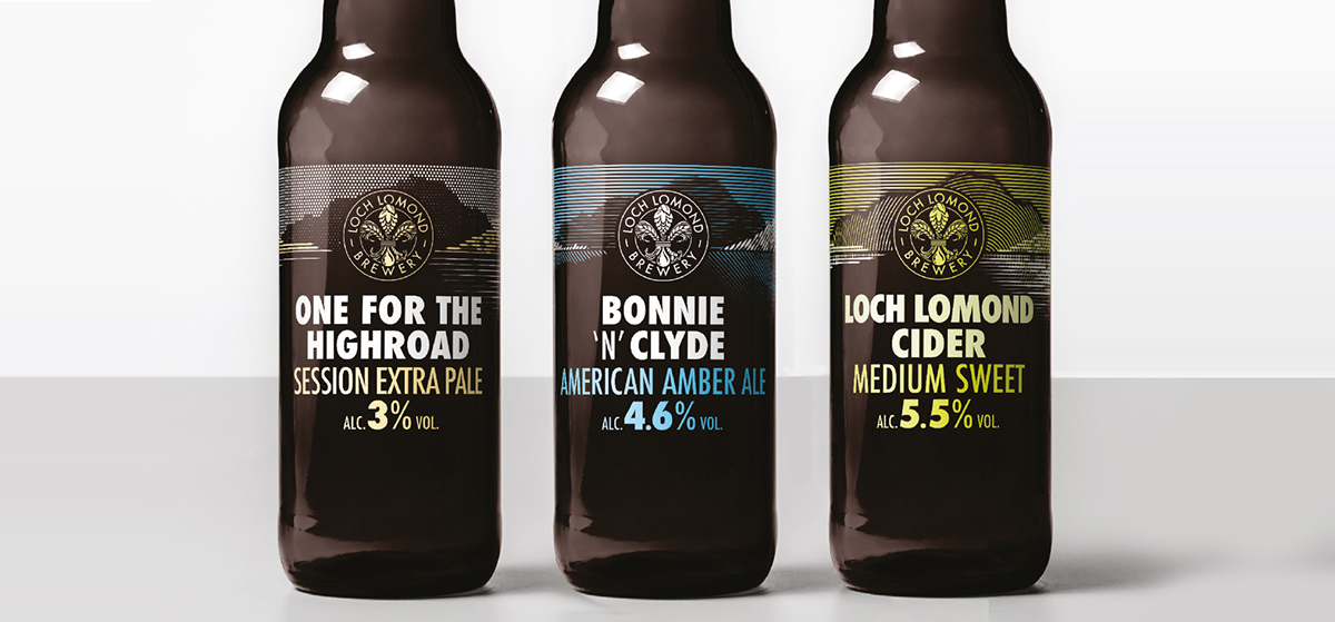 Adobe Portfolio beer ale loch lomond brewery bottle scotland scottish cider