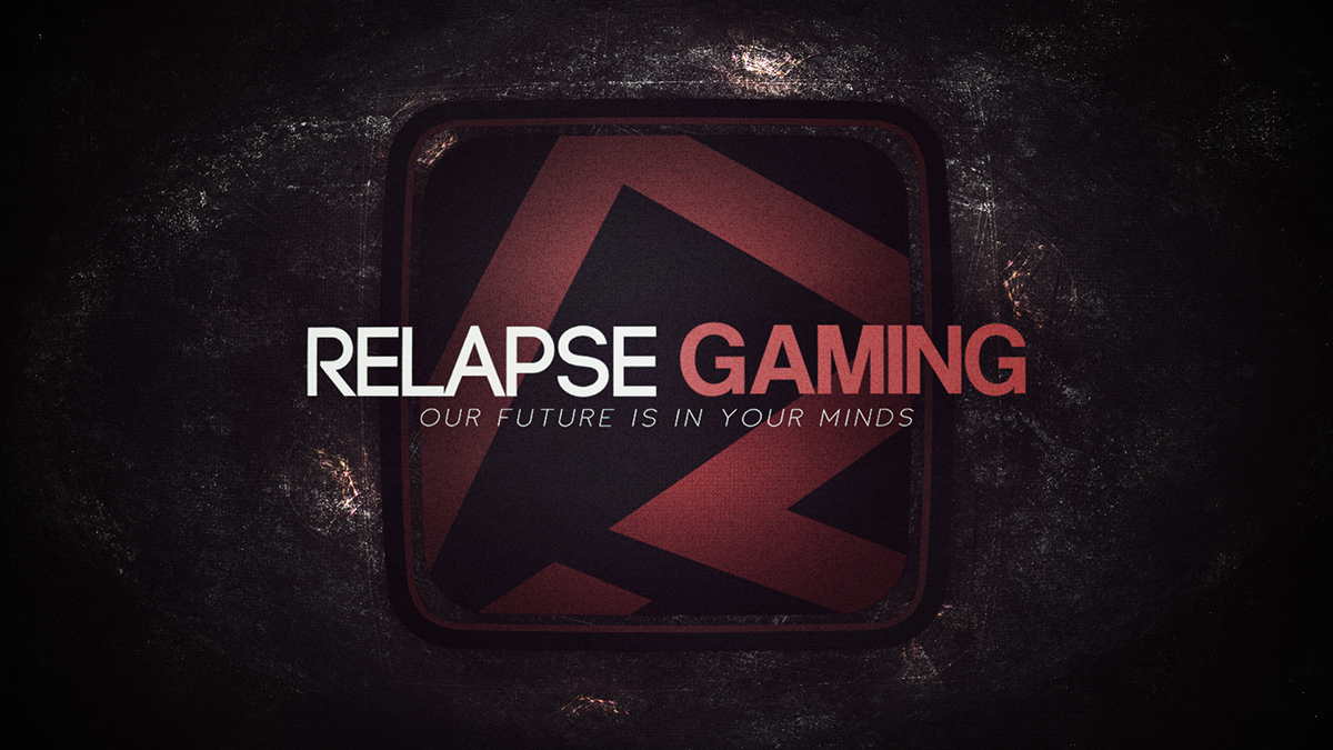 relapse Relapse-Gaming Logotype Website presentation red White black E-Sport Games Players