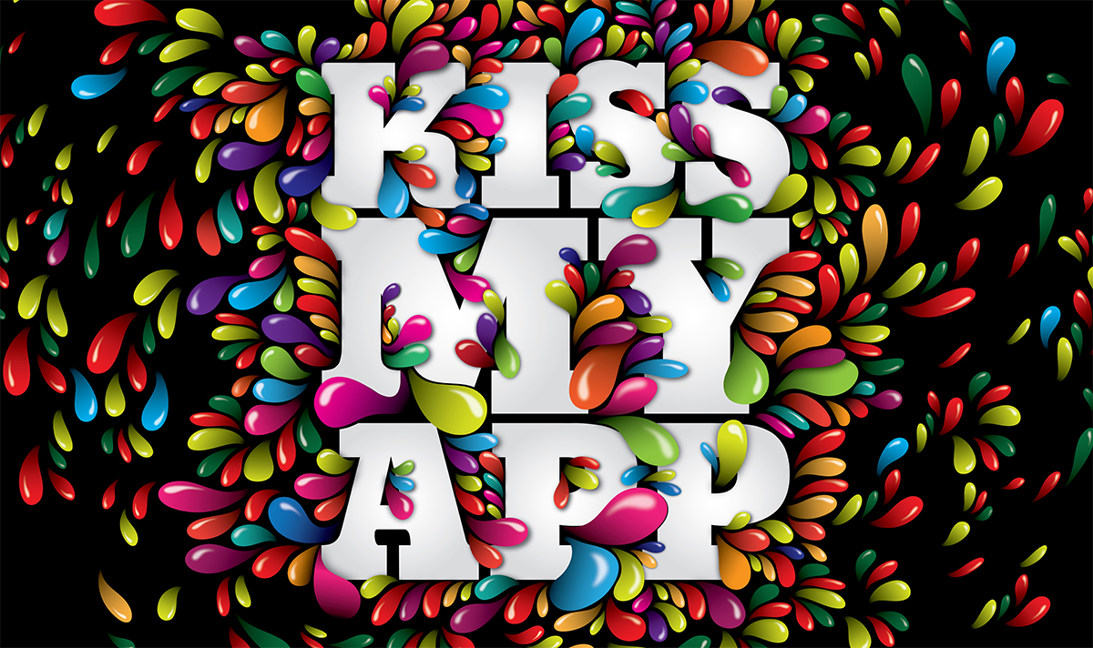 kiss app blob blobby wallpaper