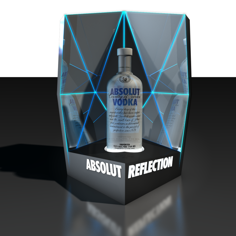 Vodka Display bar alcohol beverage Point of Sale Point of Purchase Brand awareness nightclub