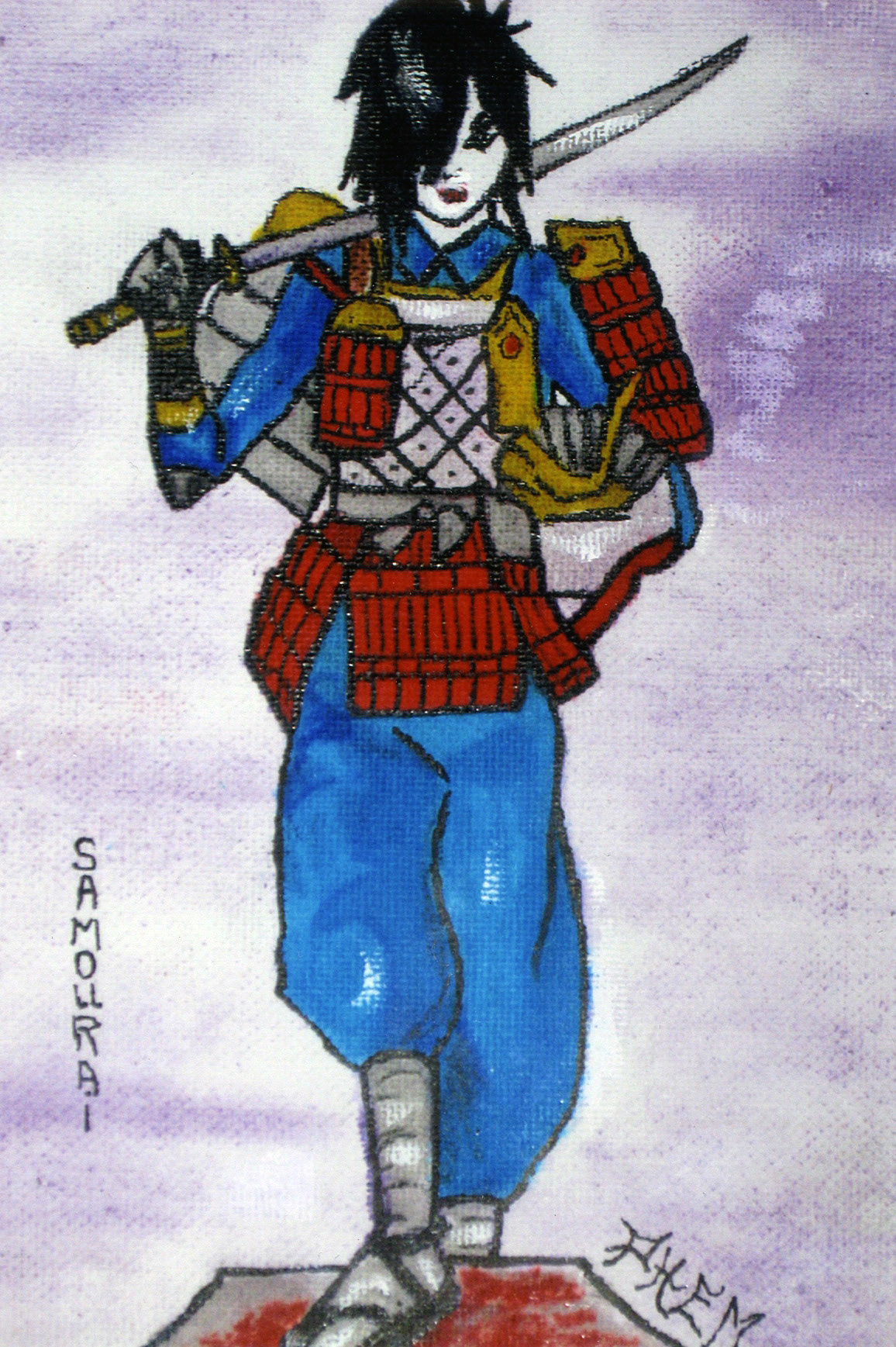 samurai Sword Armor geisha parasol Sunshade dress stick