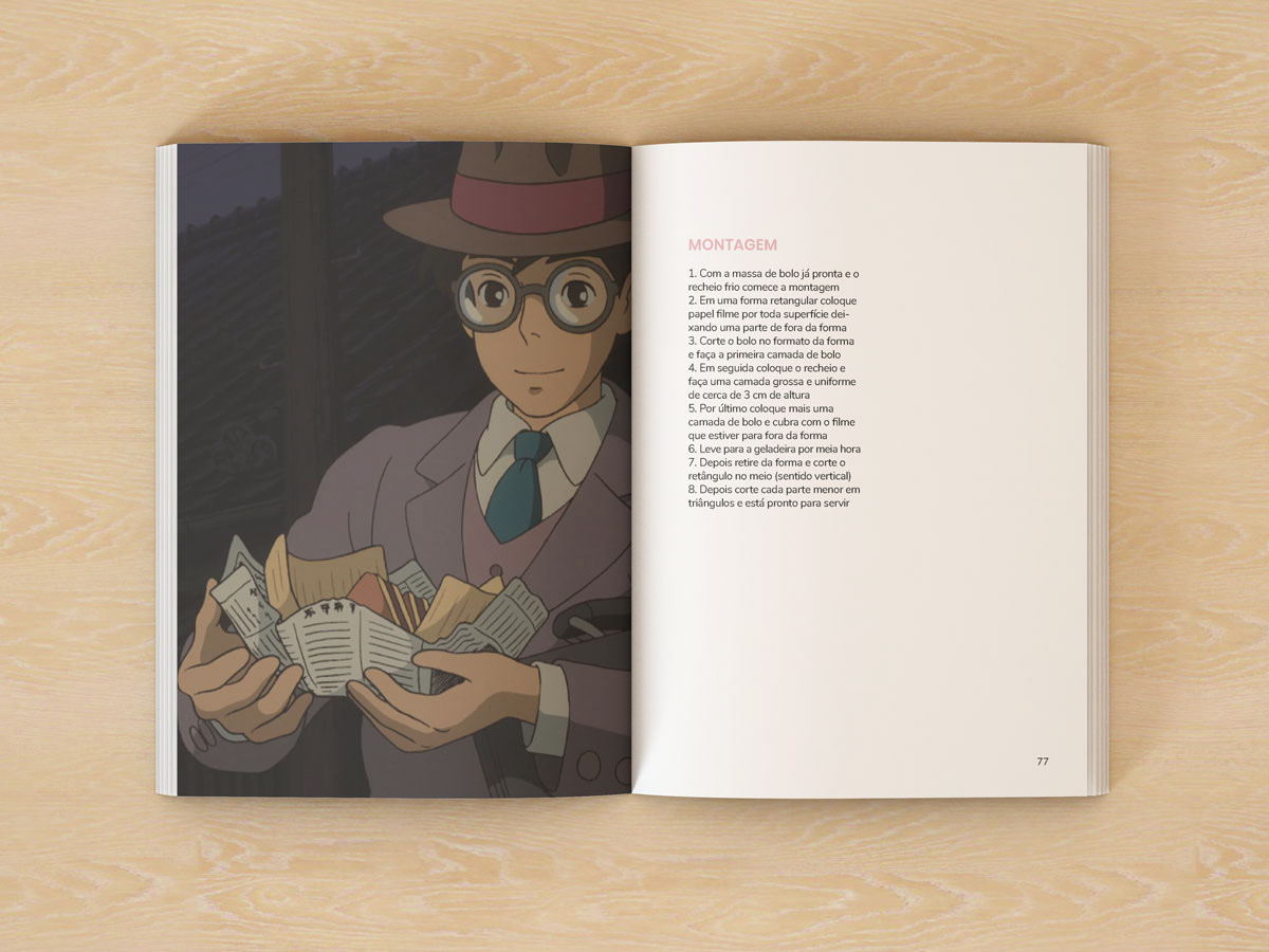 Ghibli Livro editorial diagramação identidade visual projeto