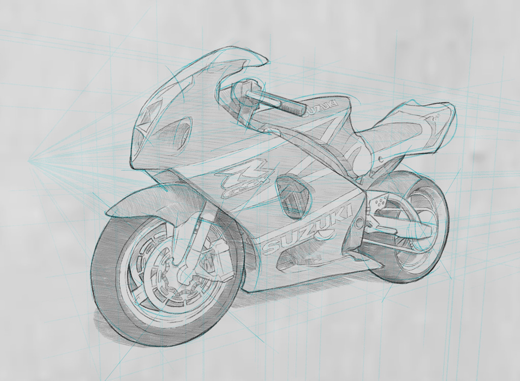 Man riding bike sketch icon. | Stock vector | Colourbox