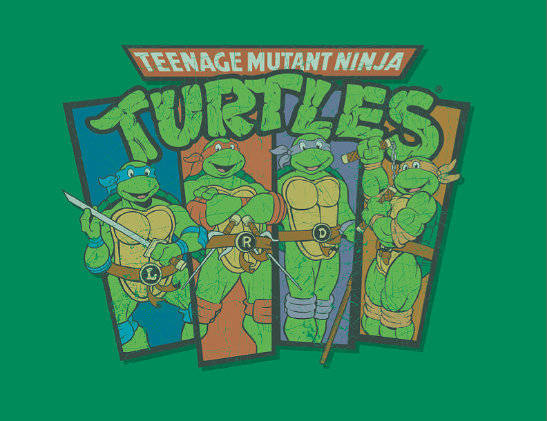 TMNT Classic nickelodeon Style Guide Design Asset Development Pre-Design Research Vector Illustration