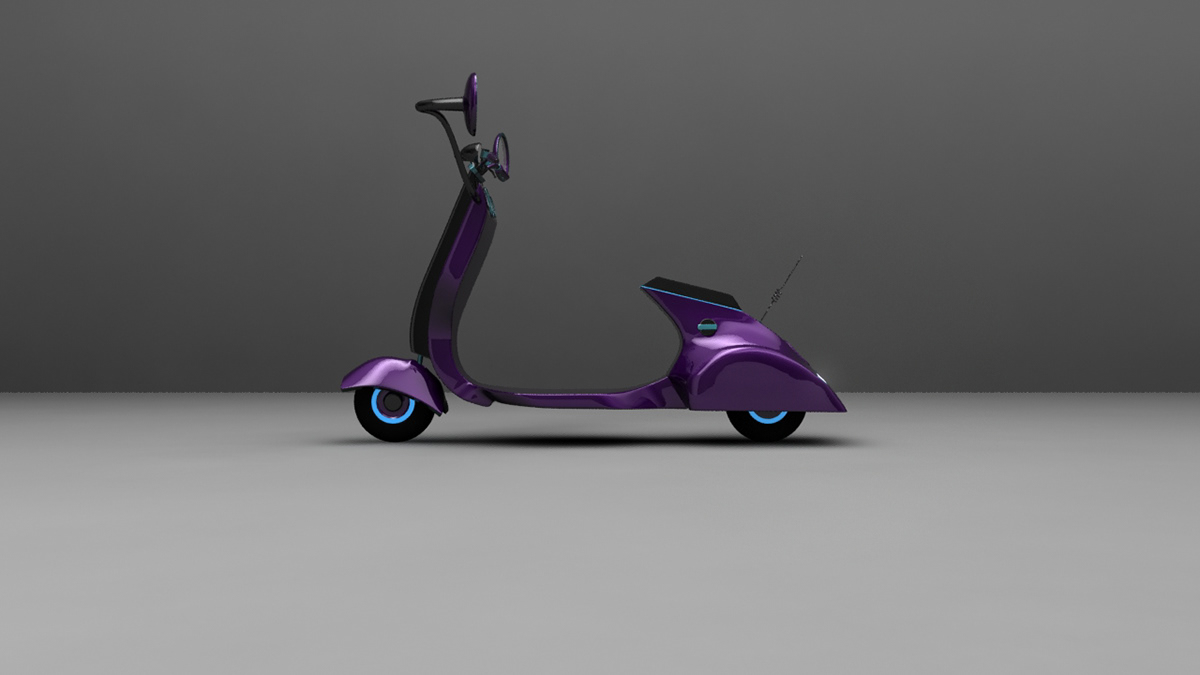 3d scooter modeling cg scooter modeling
