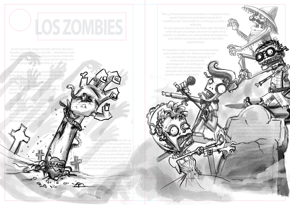 zombies ele magazine children Terror terror characters ¡elé! elé magazine revista elé revista niños kids Halloween Living Dead dead