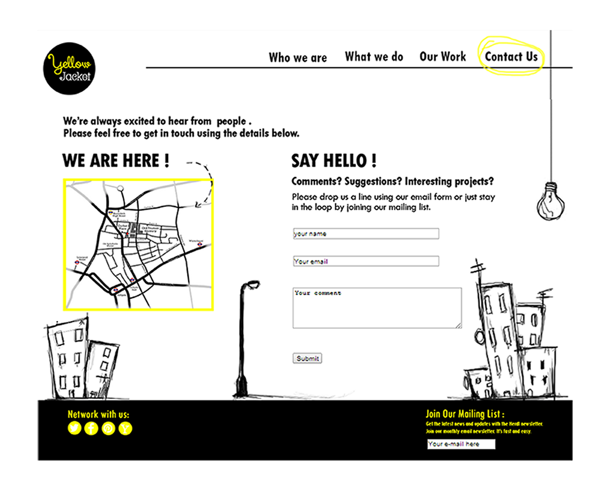 logo Website design concept wasp