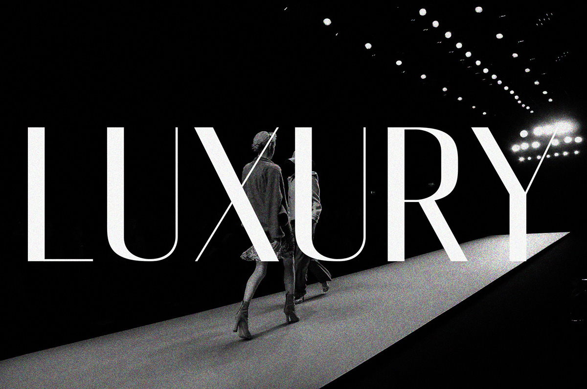 elegance luxury exclusive typo catwalk black White etiquette