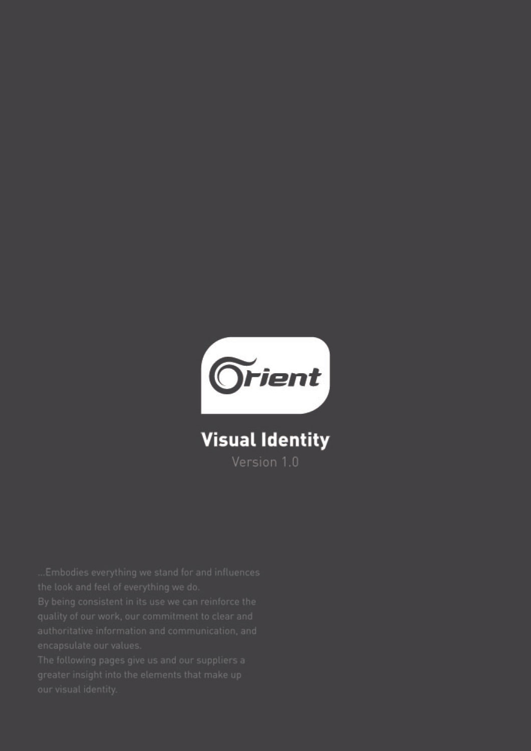 brand identity visual identity guidlines Orient Television branding 